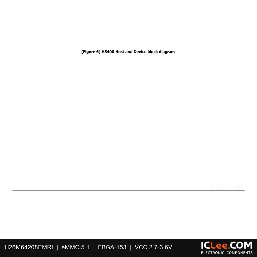H26M64208EMRI 512Gbit (64GB) eMMC 5.1 153-BGA functional block diagram